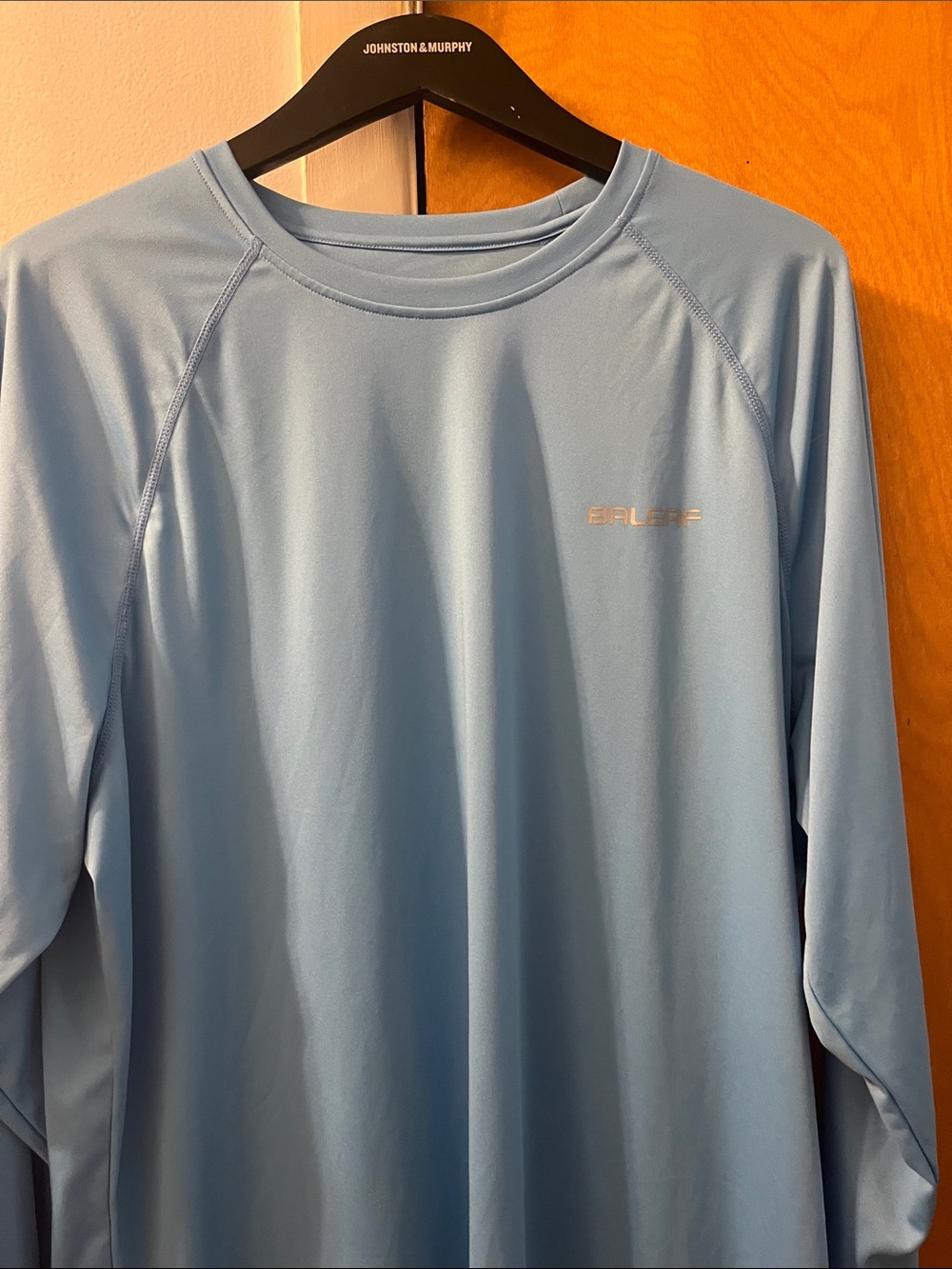 Baleaf Light Blue Men’s Long-Sleeve Swim Rash Guard